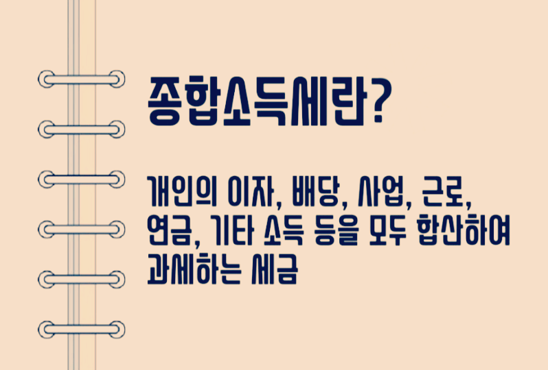 직장인 종합소득세 신고 대상과 기간 확인