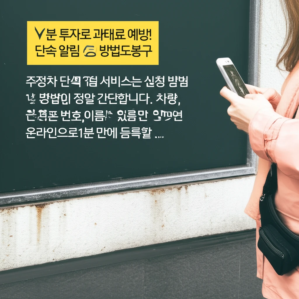 도봉구 주정차 단속 문자 알림 서비스..