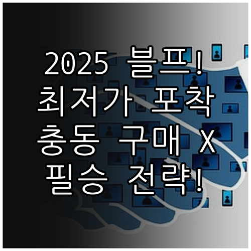충동 구매 방지! 2025 블랙프라이..