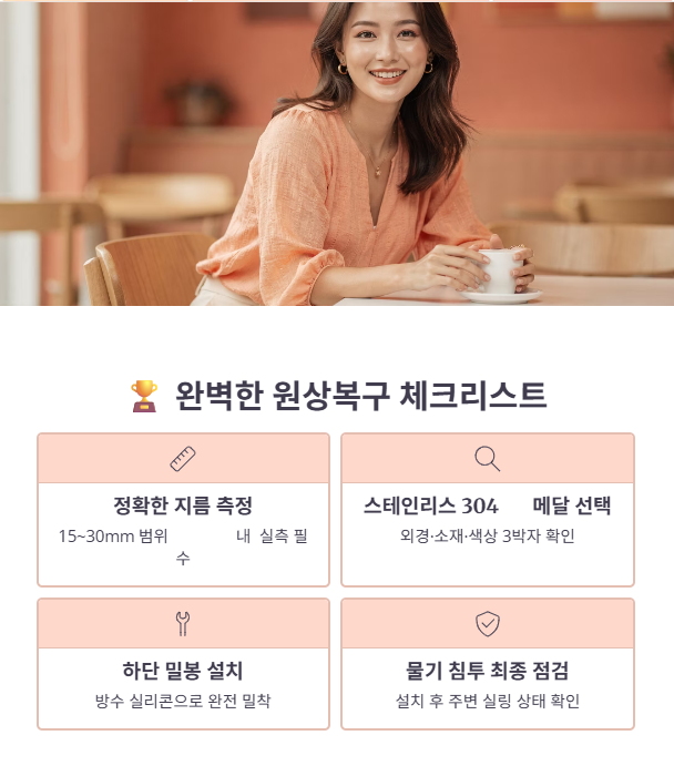 완벽한 원상복구를 위한 단계