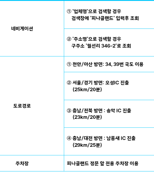 피나클랜드 가는 길