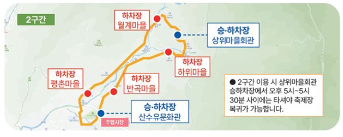 구례 산수유 꽃 축제 셔틀버스