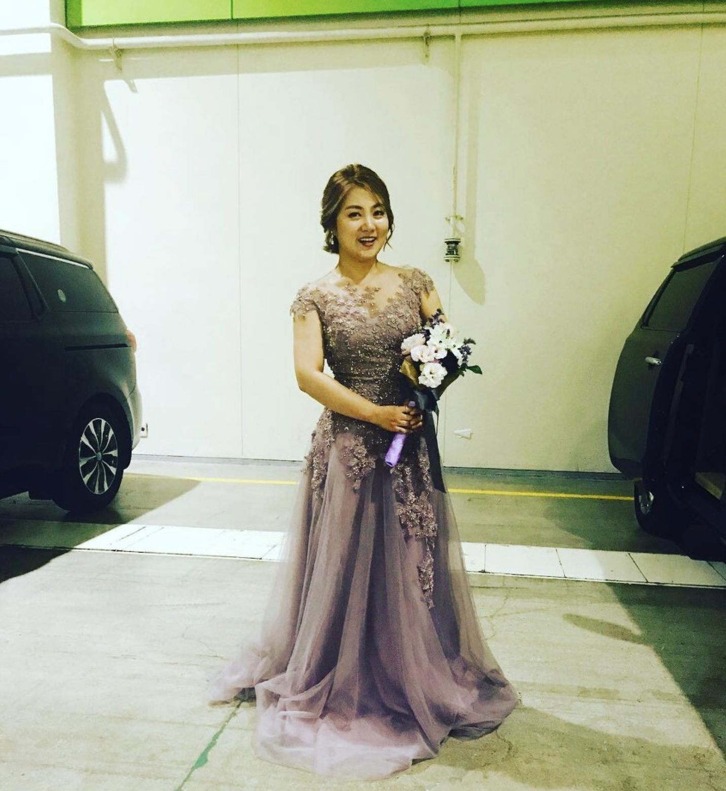 박나래 드레스 자태