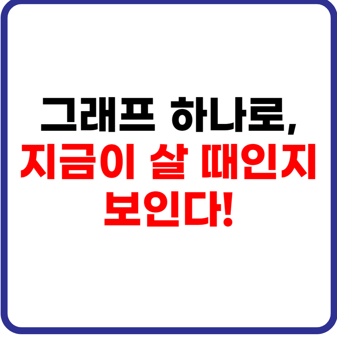 부동산 시세 그래프 읽는 법 + 투자 판단 기준 총정리