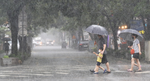 소나기가 내리는 이미지 입니다.