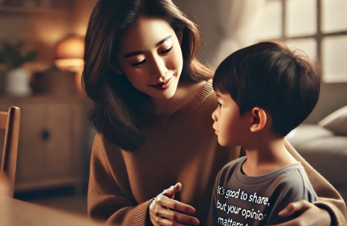 부모의 따뜻한 조언: 네 의견도 중요해