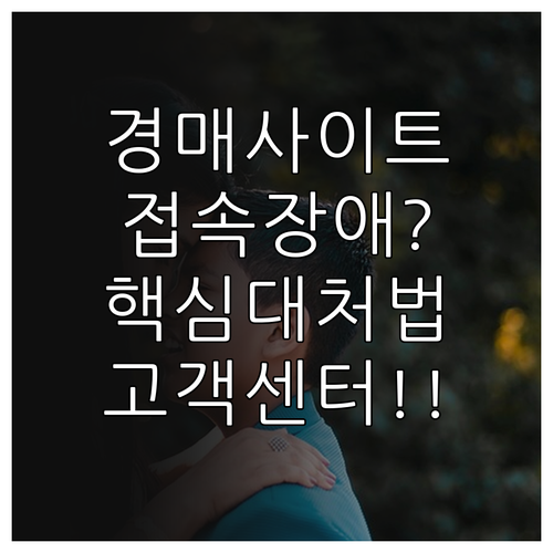 법원경매 홈페이지 시스템 장애 대처 ..