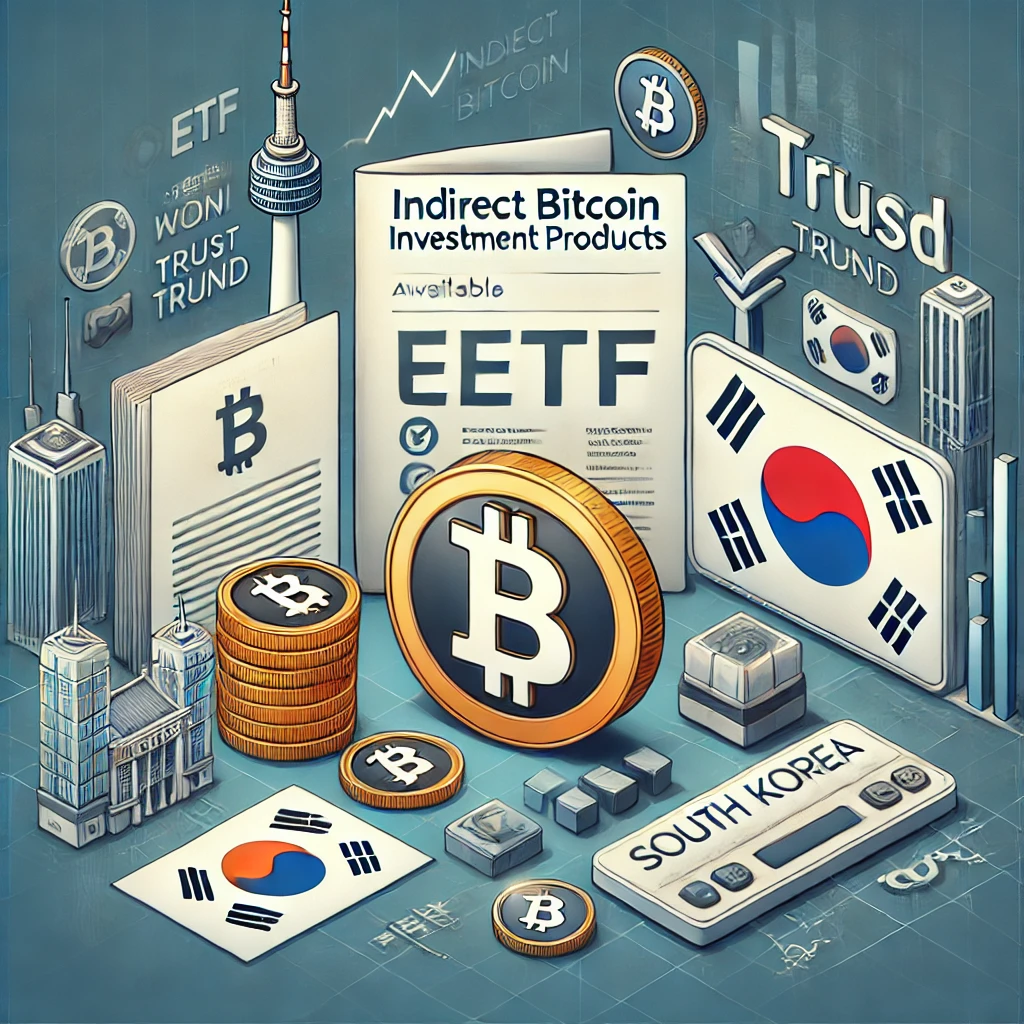 비트코인 간접 투자 상품과 관련된 이미지
