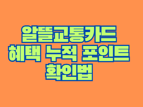 알뜰교통카드