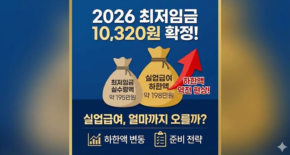 최저임금,실업급여 하한액 역전 사진