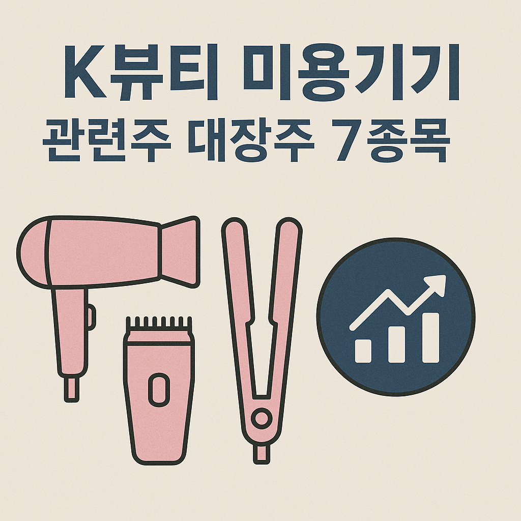 K뷰티 미용기기 관련주 대장주 7종목 레이저옵텍,라메디텍,에이피알,파마리서치