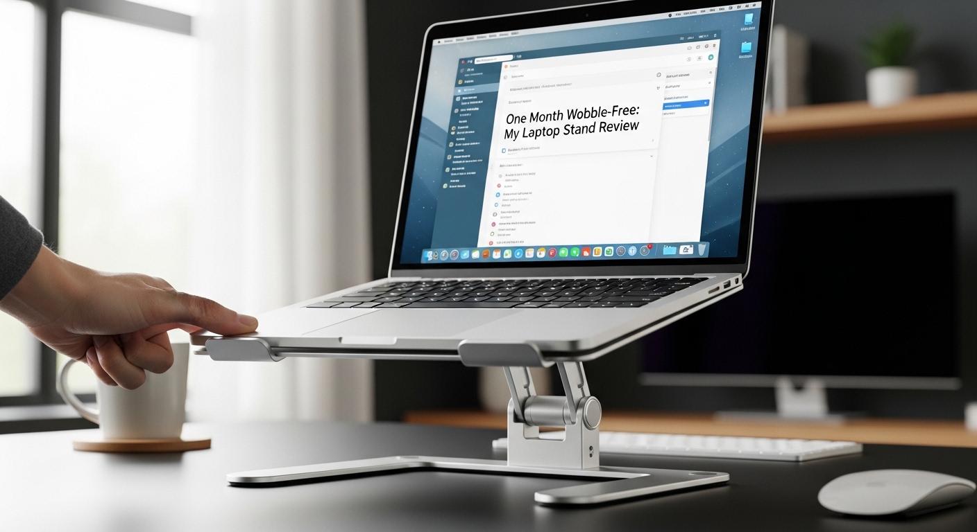 흔들림 노트북 거치대 1달 사용 후기