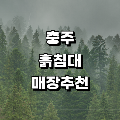 충주시 흙침대