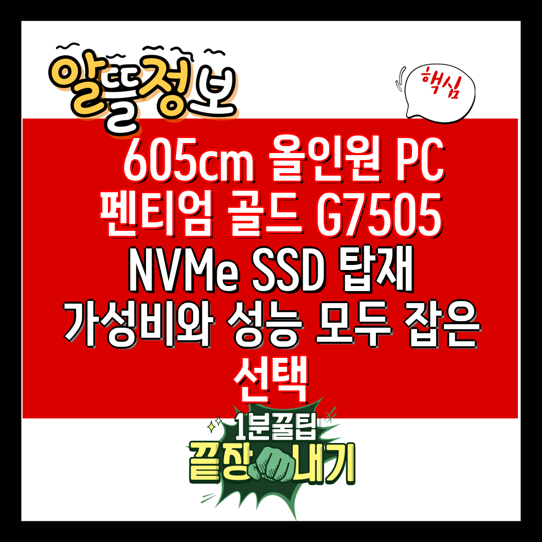   605cm 올인원 PC 펜티엄 골드 G7505  N