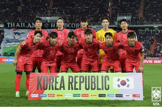 한국 국가대표 단체샷