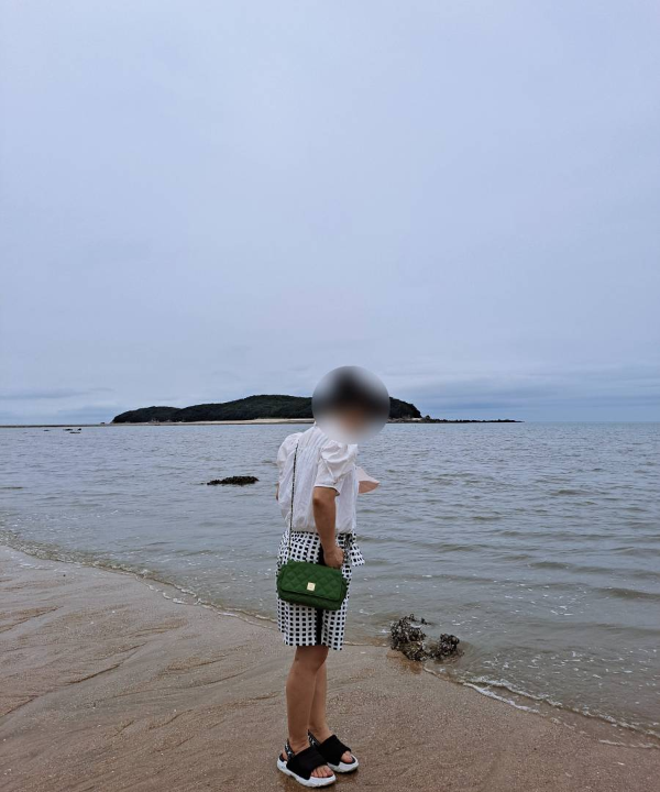 실미도 해변가 수색중