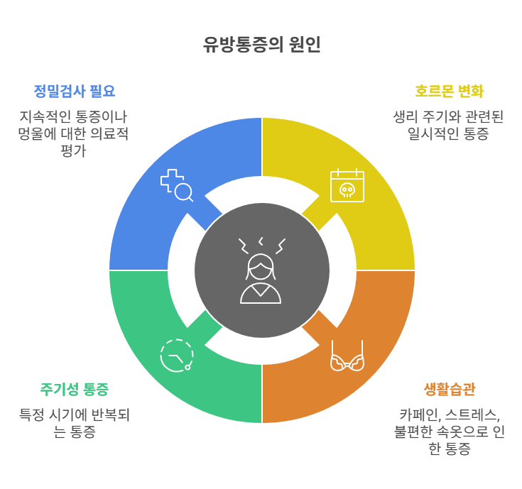 유방통증이 흔히 발생하는 원인
