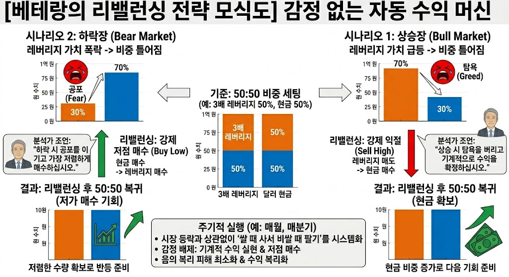 레버리지 현금 리밸런싱 원리