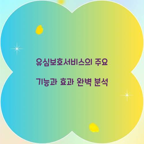 유심보호서비스의 주요 기능과 효과
