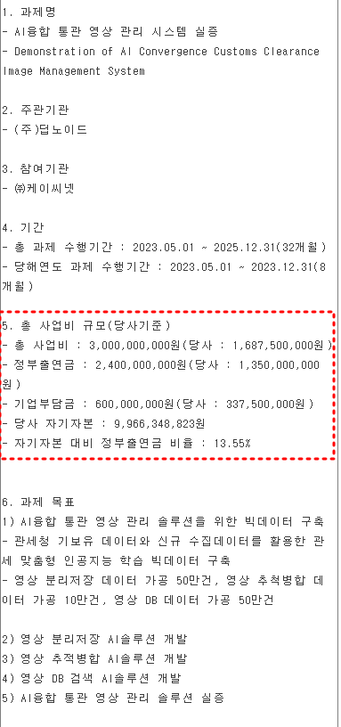 딥노이드 국책과제 내용