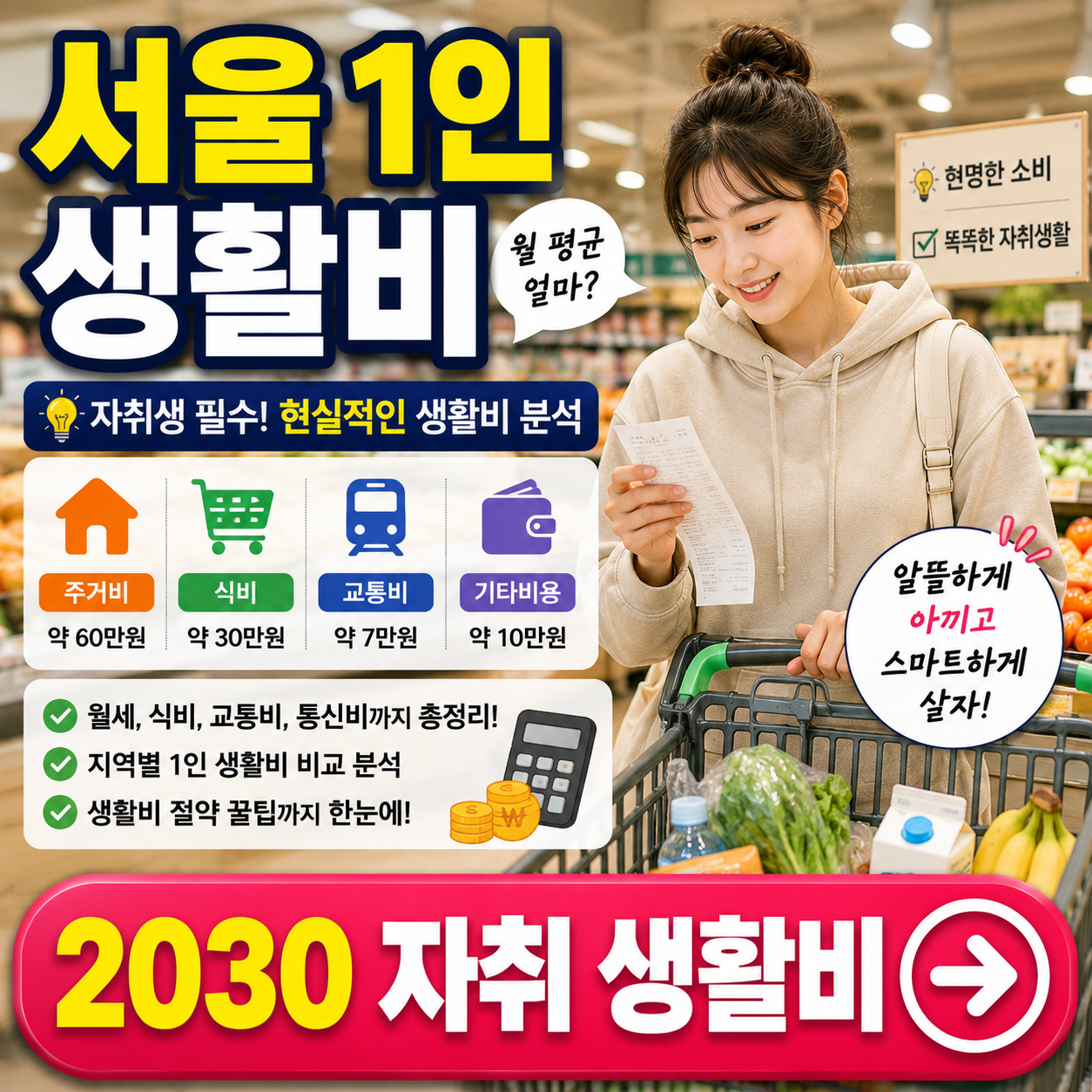 서울 1인 생활비