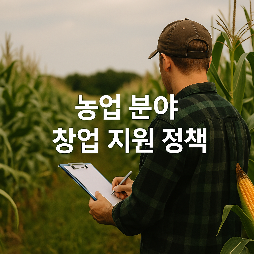 농업 분야 창업 지원 정책에 관한 이미지