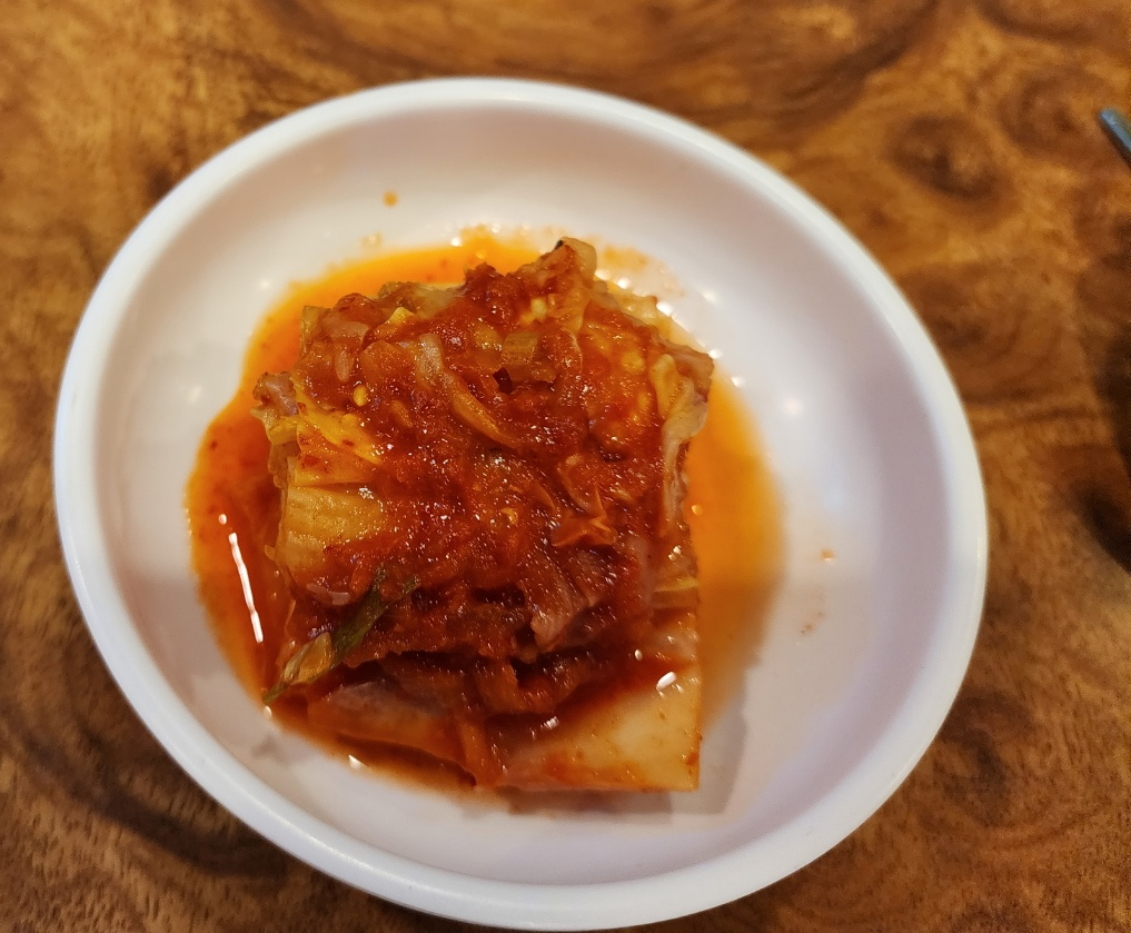 개별적으로 나눠주는 김치