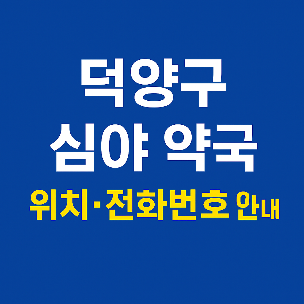 덕양구 심야약국