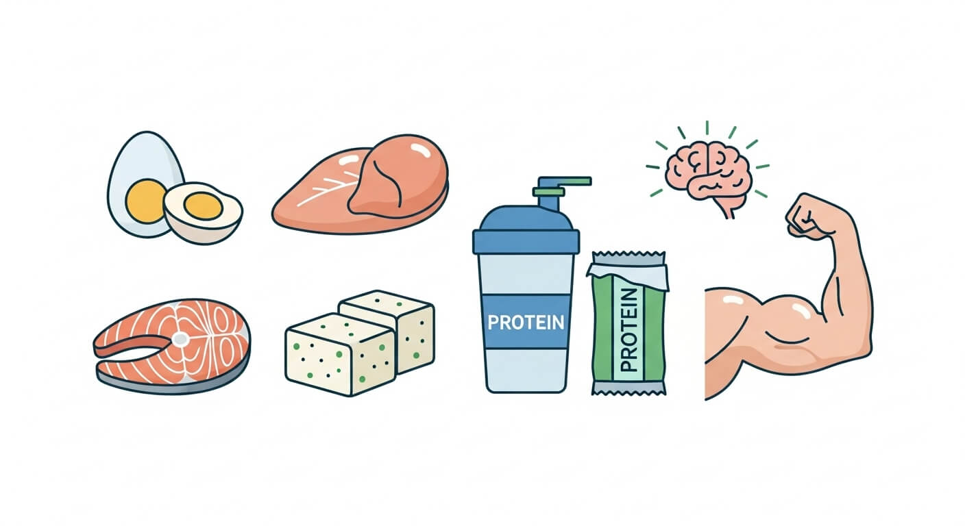 단백질 보충으로 세포 재생과 에너지 공급