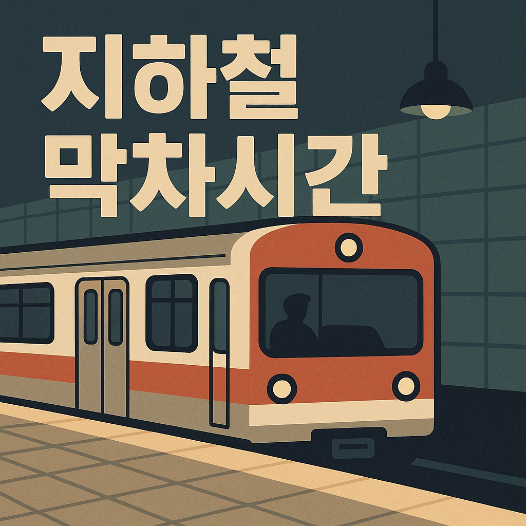 서울 지하철 막차시간 한눈에 확인!