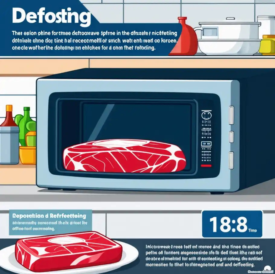 전자레인지로 냉동고기 해동 최적의 시간은