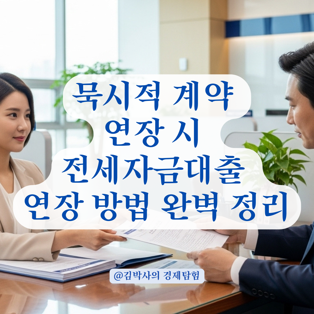 버팀목 전세자금대출, 묵시적 계약 갱신 시 필요한 서류 정리.