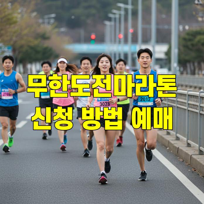 무한도전 마라톤 신청 방법 티켓 예매