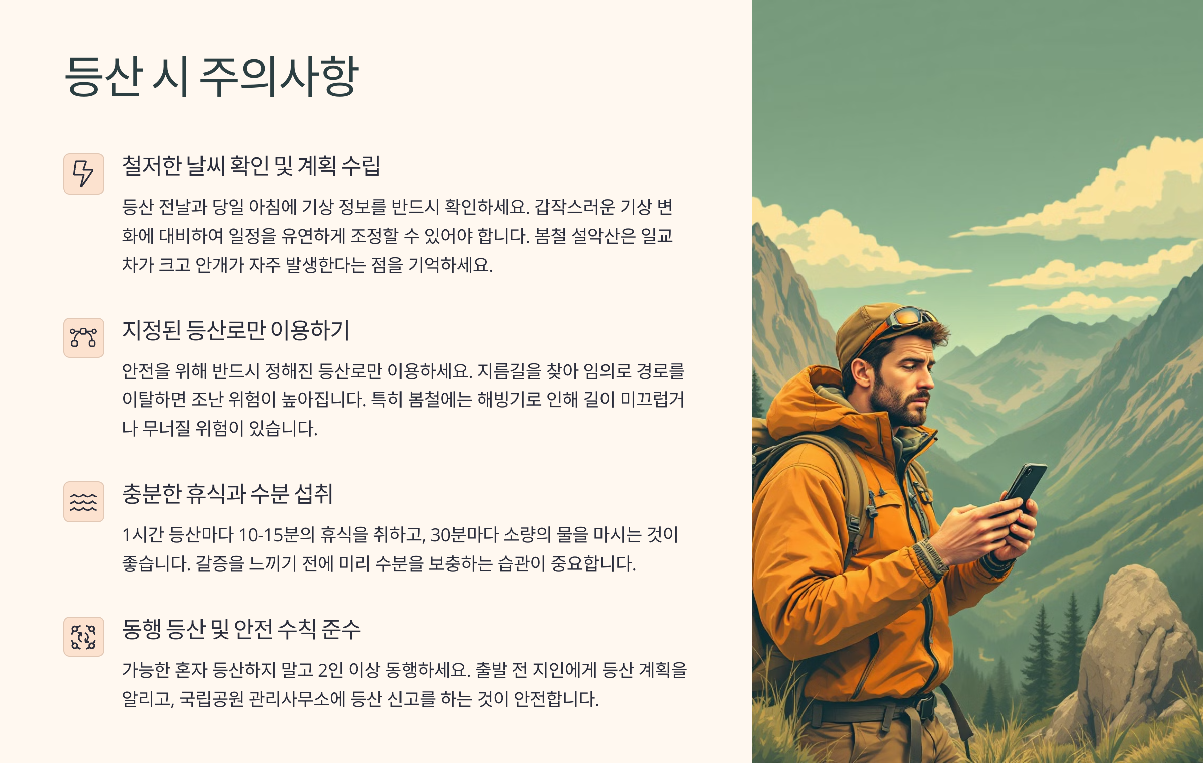 등산 시 주의사항