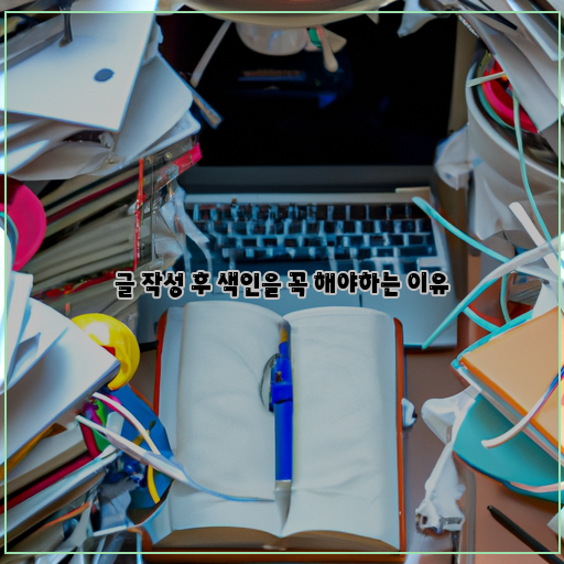 검색엔진-최적화(SEO)를-위해:-글-작성-후에는-검색엔진에서-해당-글을-찾아볼-수-있도록-색인-작업을-해야-한다.-즉&#44; 해당-글에-어떤-키워드가-포함되어-있는지-검색-엔진이-알-수-있도록-해야-한다.-효율적인-검색-및-분류를-위해:-색인-작업을-하면-해당-글이-검색되어야-할-때-원하는-결과를-빠르게-찾아낼-수-있고&#44; 비슷한-주제를-다루는-글들과-함께-분류되기-때문에-정보를-찾기-쉬워진다.-정보-전달의-명확성을-위해:-색인-작업을-하면-어떤-주제를-다루는-글인지-명확하게-파악할-수-있기-때문에&#44; 해당-글을-읽는-독자들에게-더욱-명확한-정보를-전달할-수-있다.-키워드:-검색엔진-최적화&#44; 효율적인-검색&#44; 정보-전달.