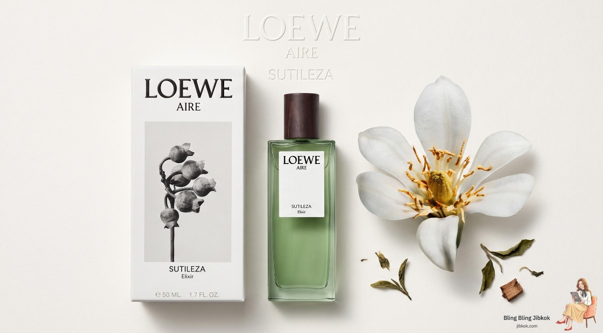 럭셔리 뷰티 브랜드 로에베 아이레 수틸레사 향수 수색과 패키지 디자인(Luxury Beauty Brand Loewe Aire Sutilesa Perfume Package Design)