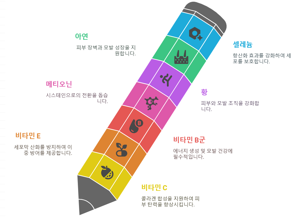 시스틴과 함께 섭취하면 좋은 시너지 영양소