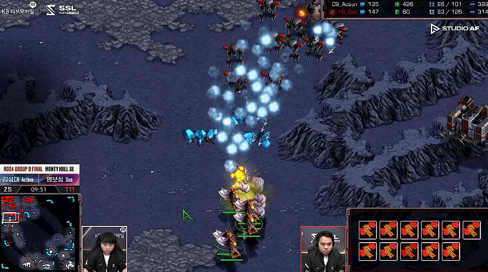 SSL 스타리그 D조 최종전 뮤탈실패