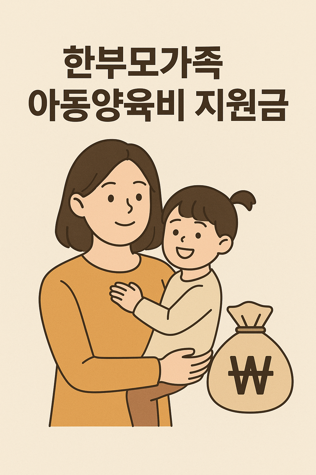 한부모가족 아동양육비 지원금 정보