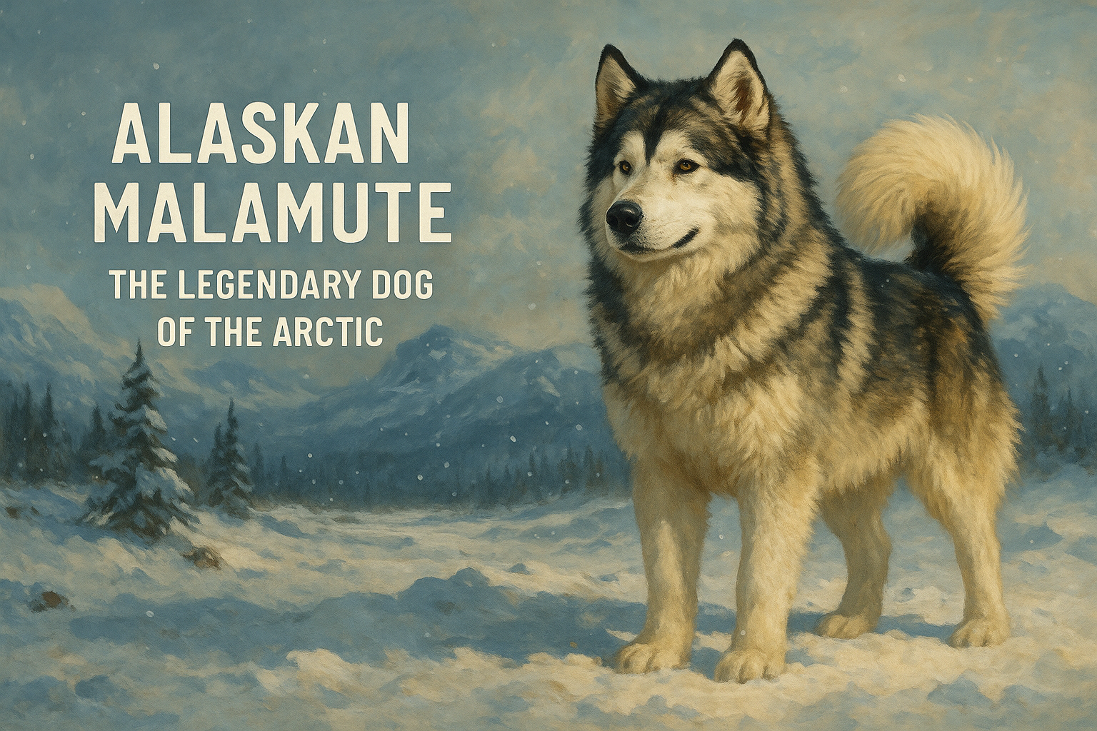 알래스칸 말라뮤트 이미지 – 북극 설원을 지킨 전설의 개