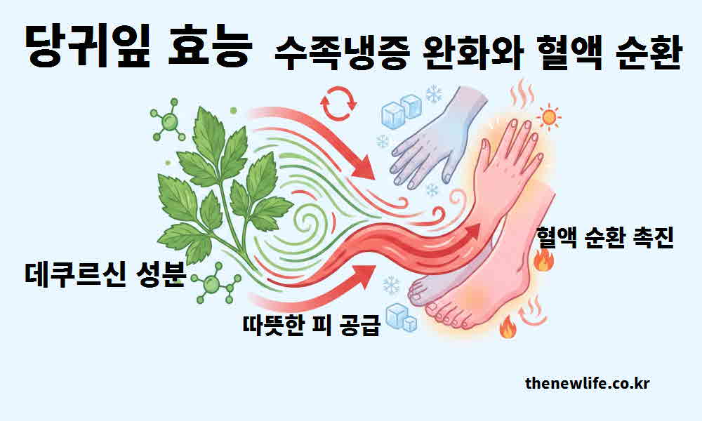 당귀잎 효능 수족냉증 완화 혈액 순환