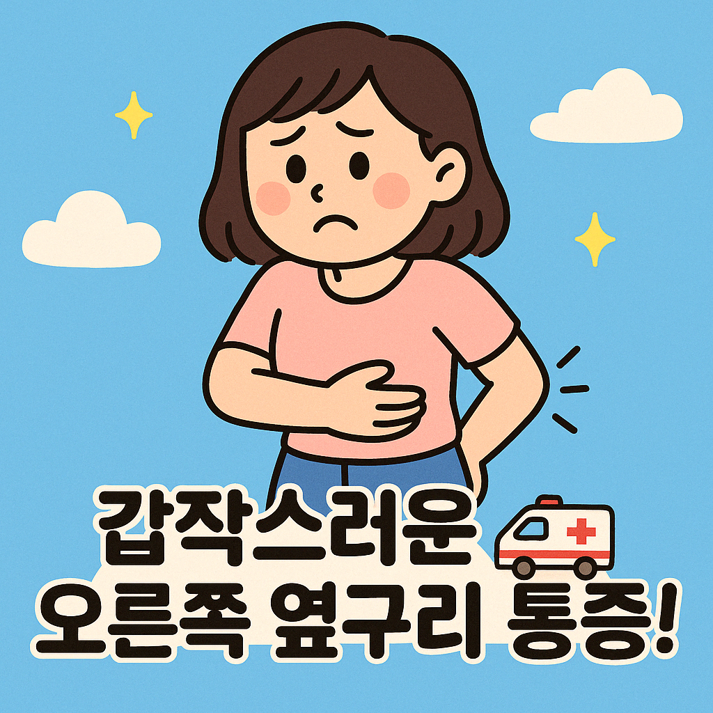 갑작스러운 오른쪽 옆구리 통증 원인 8가지 빠른 대처방법 (최신)