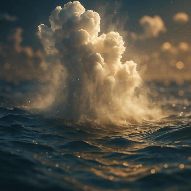 거대한 공기 팽이의 탄생