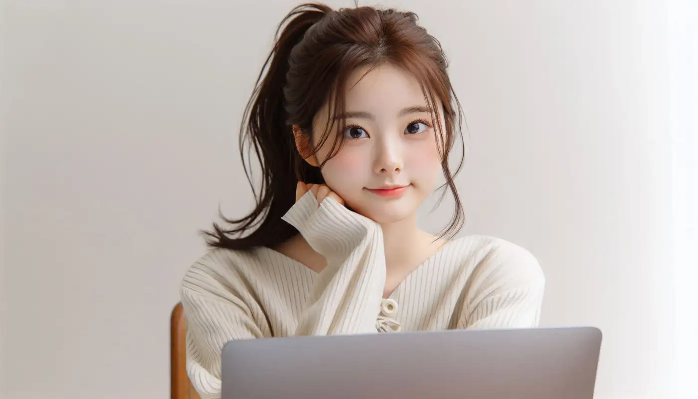 블랙프라이데이-세일-기간-사이트-정보를-알아보는-여성의-모습