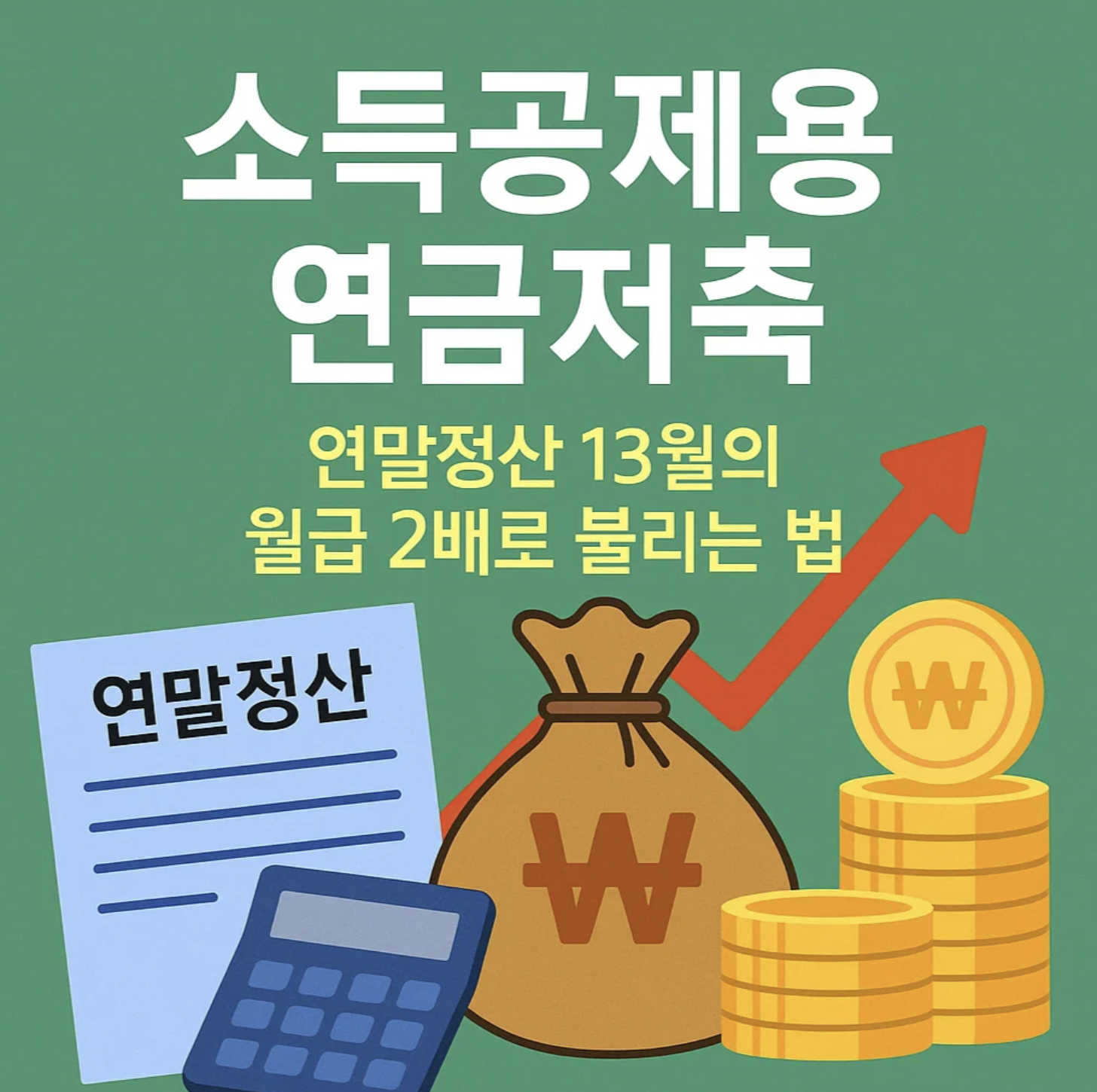 소득공제용 연금저축, 연말정산 13월의 월급 2배로 불리는 법