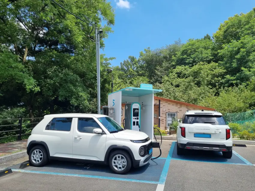 급속 충전으로 마무리 후 집에 들어갑니다.