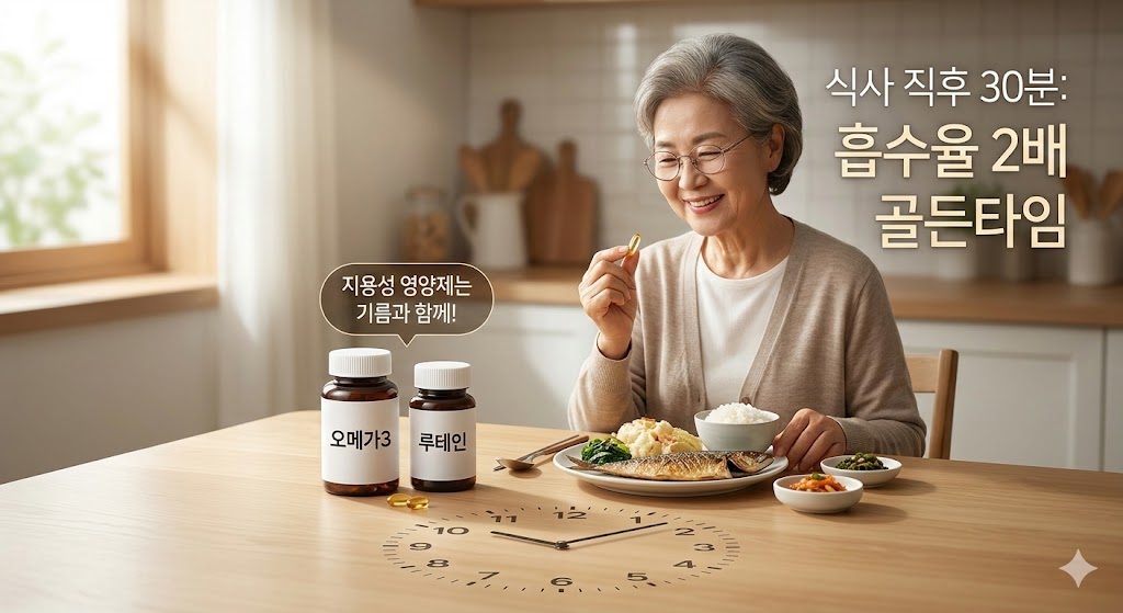 식사 직후 30분: 흡수율 2배 골든타임"