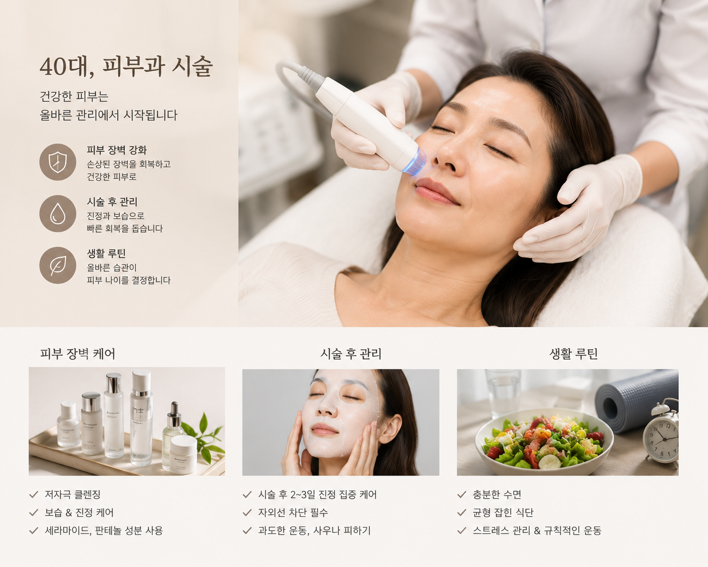 피부과 시술과 관리 방법