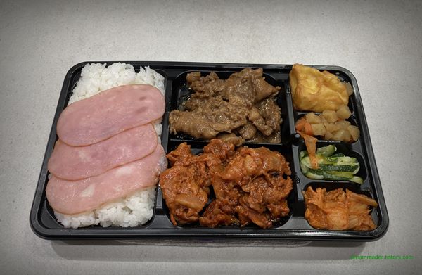 CU 편의점 백종원 제육한판 도시락 2023년 3월 반찬 구성(전체)