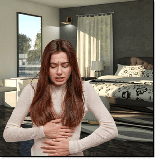 위염이 있는 여성